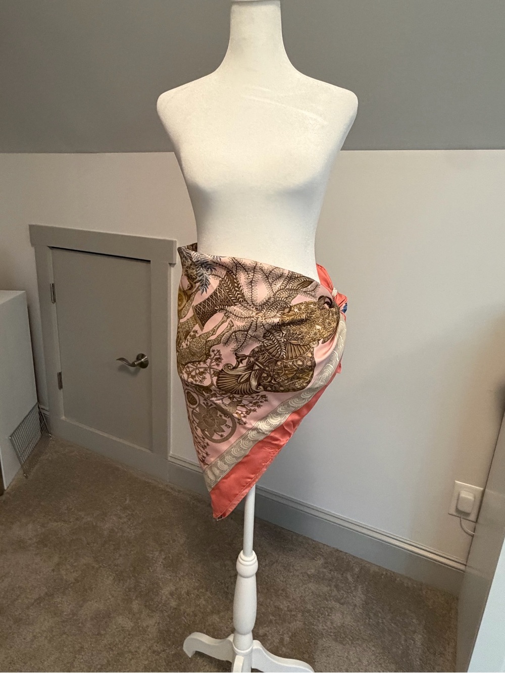 Vintage Hermes Légendes de l'Arbre Silk Scarf Twill 90 - Picture 4 of 11